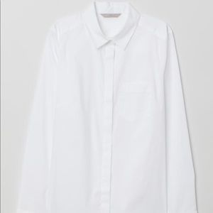 White Fitted Button Shirt